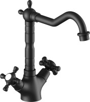 Смеситель Timo Nelson 0143/03F черный, для раковины и кухни