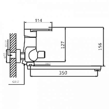 Cмеситель для ванны ViEiR V194041 Хром 
