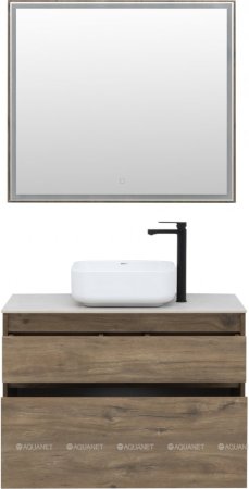 Зеркало Aquanet Nova Lite 90 дуб рустикальный LED 