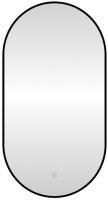 Зеркало с подсветкой LED Fixsen FX-3120B овальное 50х120 см, черное