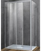 Душевой уголок Vincea Soft 150х80 VSR-3SO8015CL профиль Хром стекло прозрачное