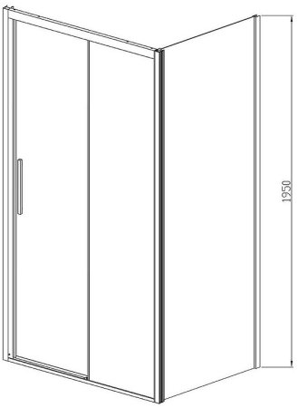 Душевой уголок Vincea Soft 150х80 VSR-3SO8015CL профиль Хром стекло прозрачное 