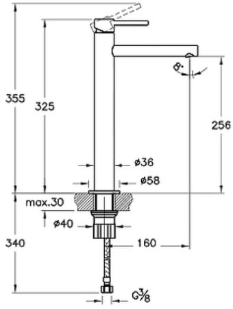 Смеситель для раковины Vitra Origin A4255826 Медь 