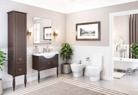 Шкаф пенал Roca America Evolution L 40 ZRU9302946 L Дуб темный шоколад 