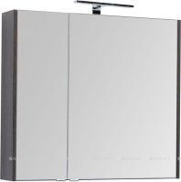 Зеркало-шкаф Aquanet Остин 85 дуб кантербери