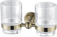 Стакан Aquanet 4684D золото двойной