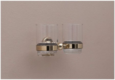 Стакан Aquanet 4684D золото двойной 