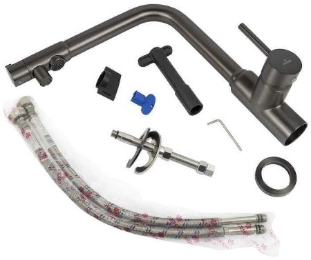 Смеситель для кухни Kaiser Teka 13044-15 Вороненая сталь 