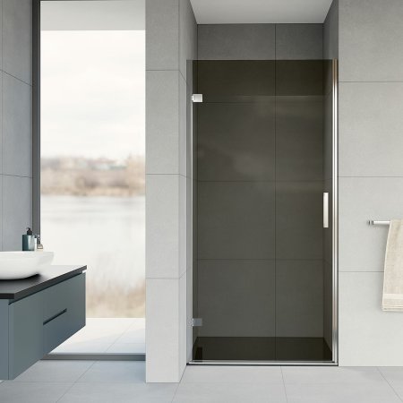 Душевая дверь Vincea Flex 90 VDP-1F900CG профиль Хром стекло тонированное 