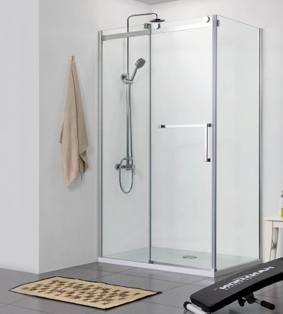 Душевой уголок Azario Vancouver 120х80 AZ-NKF1131 L 800 профиль Серебро стекло прозрачное 
