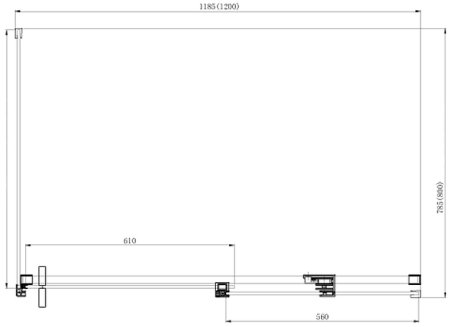 Душевой уголок Azario Vancouver 120х80 AZ-NKF1131 L 800 профиль Серебро стекло прозрачное 