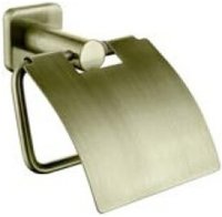 Держатель туалетной бумаги Kaiser KH-4700 с крышкой Бронза