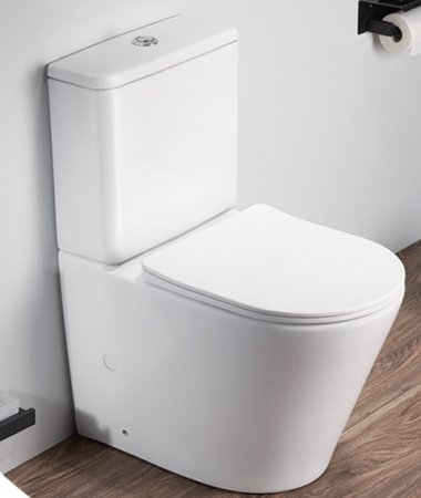 Унитаз-компакт CeramaLux N 2179XMW с микролифтом белый матовый 