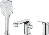 Смеситель на борт ванны Shevanik S4112, хром