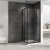 Душевой уголок Abber Schwarzer Diamant 100х100 AG02100B профиль Черный стекло прозрачное 