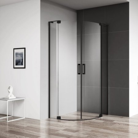 Душевой уголок Cezares Slider R 2 90/100 C NERO 