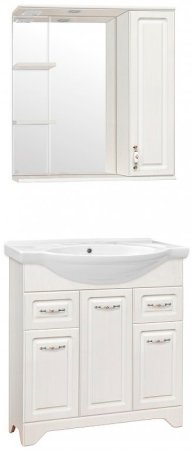 Тумба под раковину Style Line Олеандр 2 Люкс 75 ЛС-00000200 Рельеф пастель 