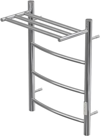 Электрический полотенцесушитель Point Афина PN04846P П3 400x600 с полкой, диммер справа Хром 