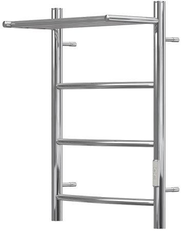 Электрический полотенцесушитель Point Афина PN04846P П3 400x600 с полкой, диммер справа Хром 