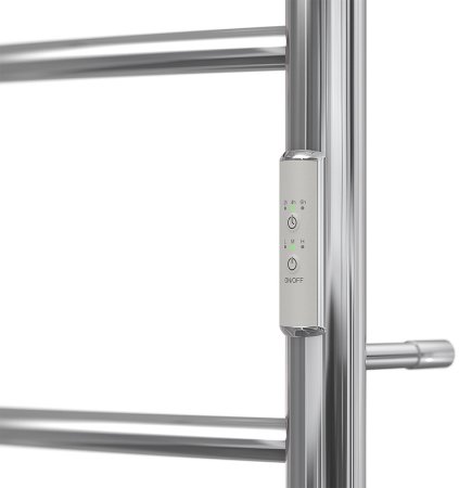 Электрический полотенцесушитель Point Афина PN04846P П3 400x600 с полкой, диммер справа Хром 