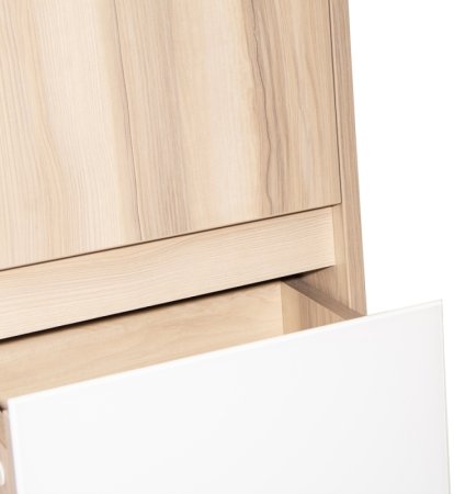 Шкаф пенал Style Line 36 Plus ЛС-00000673 подвесной Ориноко Белый лакобель 