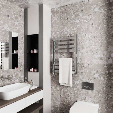 Полотенцесушитель электрический (лесенка) Bauedge Elite DB-0051, 50x80 см 