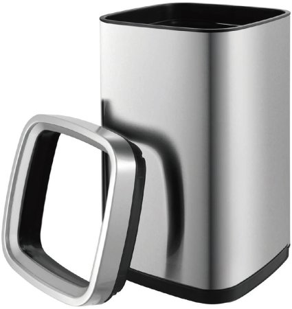 Ведро для мусора WeltWasser Noland MT 9L 10000003983 Матовая сталь 