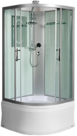 Душевая кабина WeltWasser WW500 Halle 1001 100x100 10000003240 профиль Хром стекло прозрачное 