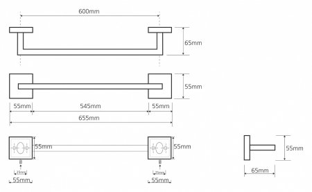 Полотенцедержатель Bemeta Beta 132204042 
