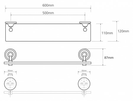 Полка Bemeta Retro 144102247 
