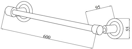 Полотенцедержатель Boheme Murano Cristal 10902-CRST-СH Хром 