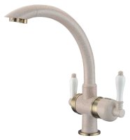 Смеситель Zorg Clean Water ZR 327 YF бронза песочный для кухонной мойки