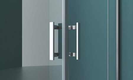 Душевой уголок BelBagno Kraft 100х80 KRAFT-AH-22-100/80-C-Cr-L профиль Хром стекло прозрачное 