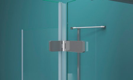 Душевой уголок BelBagno Kraft 100х80 KRAFT-AH-22-100/80-C-Cr-L профиль Хром стекло прозрачное 