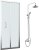 Душевая дверь в нишу WasserKRAFT Weser 78F04 90 см с душевой стойкой и смесителем 