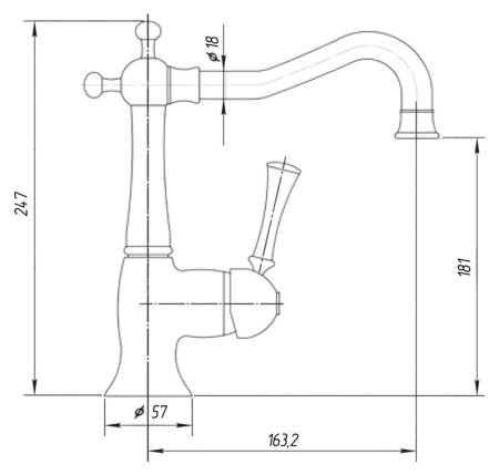 Смеситель Migliore Dallas 18603 для раковины хром 