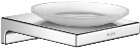 Мыльница Rose RG1803, хром 