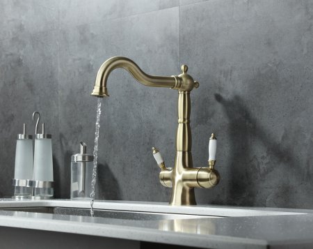 Смеситель для кухни Lemark Villa с подключением к фильтру (LM4858B) 