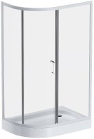 Душевой уголок AM.PM Like Solo Slide 120х80 W83G-302U120CT64 профиль Хром матовый стекло прозрачное