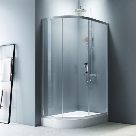 Душевой уголок AM.PM Like Solo Slide 120х80 W83G-302U120CT64 профиль Хром матовый стекло прозрачное 