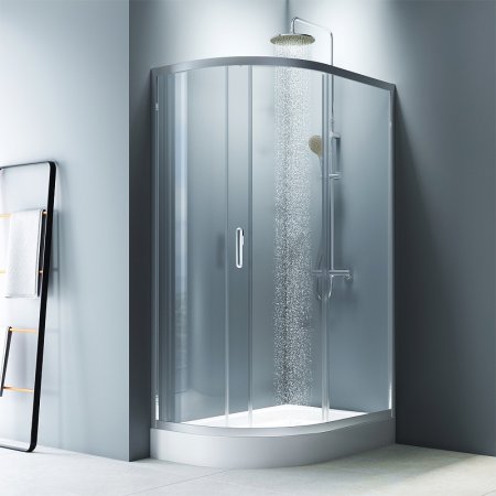 Душевой уголок AM.PM Like Solo Slide 120х80 W83G-302U120CT64 профиль Хром матовый стекло прозрачное 