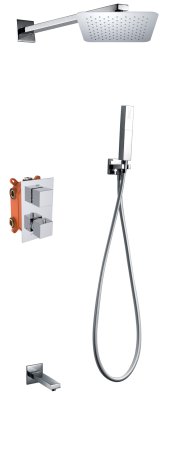 Душевая система с термостатом AltroBagno Cascata 040103 Cr Хром 