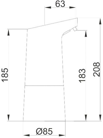 Дозатор для жидкого мыла Frap F408 Хром 