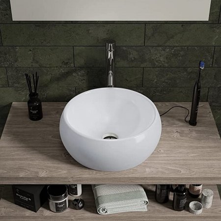 Раковина-чаша Bond 39 S52-390 Белая глянцевая 