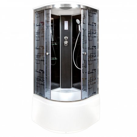 Душевая кабина Deto BМ4510 с электрикой BLACK 