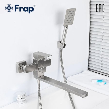 Смеситель для ванны Frap H802 F22802 универсальный Нержавеющая сталь 