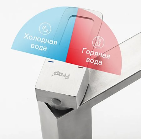 Смеситель для раковины Frap H804 F10804 Нержавеющая сталь 