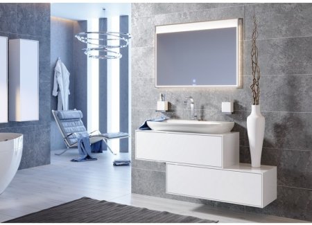 Тумба под раковину Aqwella 5 Stars Genesis 120 GEN0112W подвесная Белая 