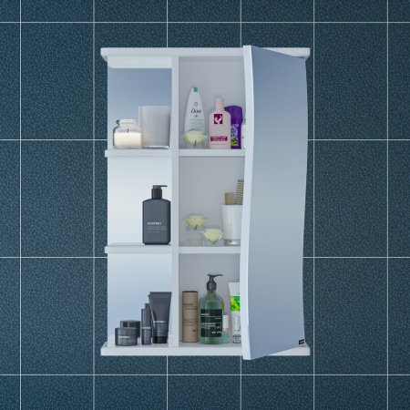 Зеркало-шкаф Санта Волна 50 правый 