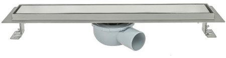 Душевой лоток ALMAes Arianda 90 AR90CH с двухсторонней решеткой Нержавеющая сталь 